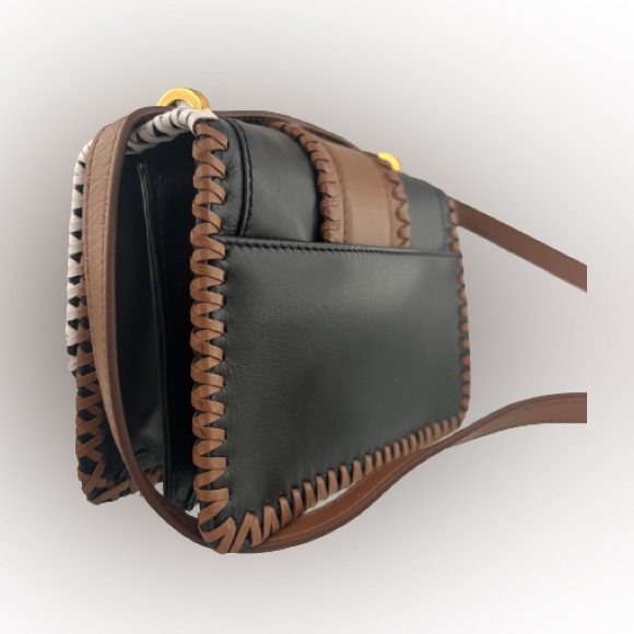 Ted Baker Mini Purse with brown & white accents. Will fit IPhone 13 & 14. I’m 😢 - Picture 2 of 4